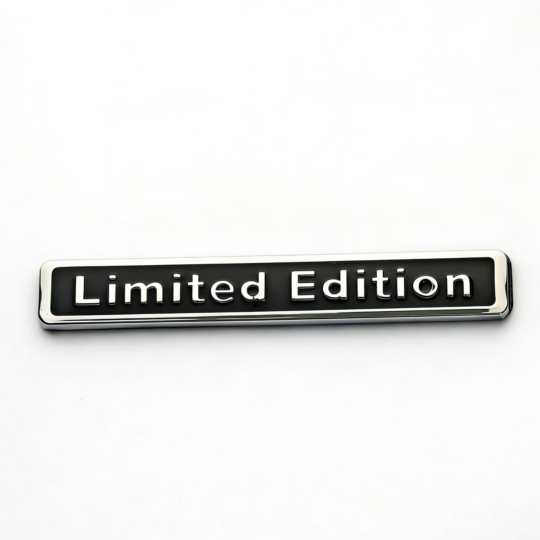 

Universal Metal Car Stickers Limited Edition Emblem for Car Door Trunk Leaf Board Interior Modification Accessories 6.5X1cm срібний