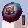 Ombrello Pieghevole Compatto West Ham United Modello Calcio Stampato Mini 5 Pieghe 8 Stecche Antivento Impermeabile Leggero Portatile