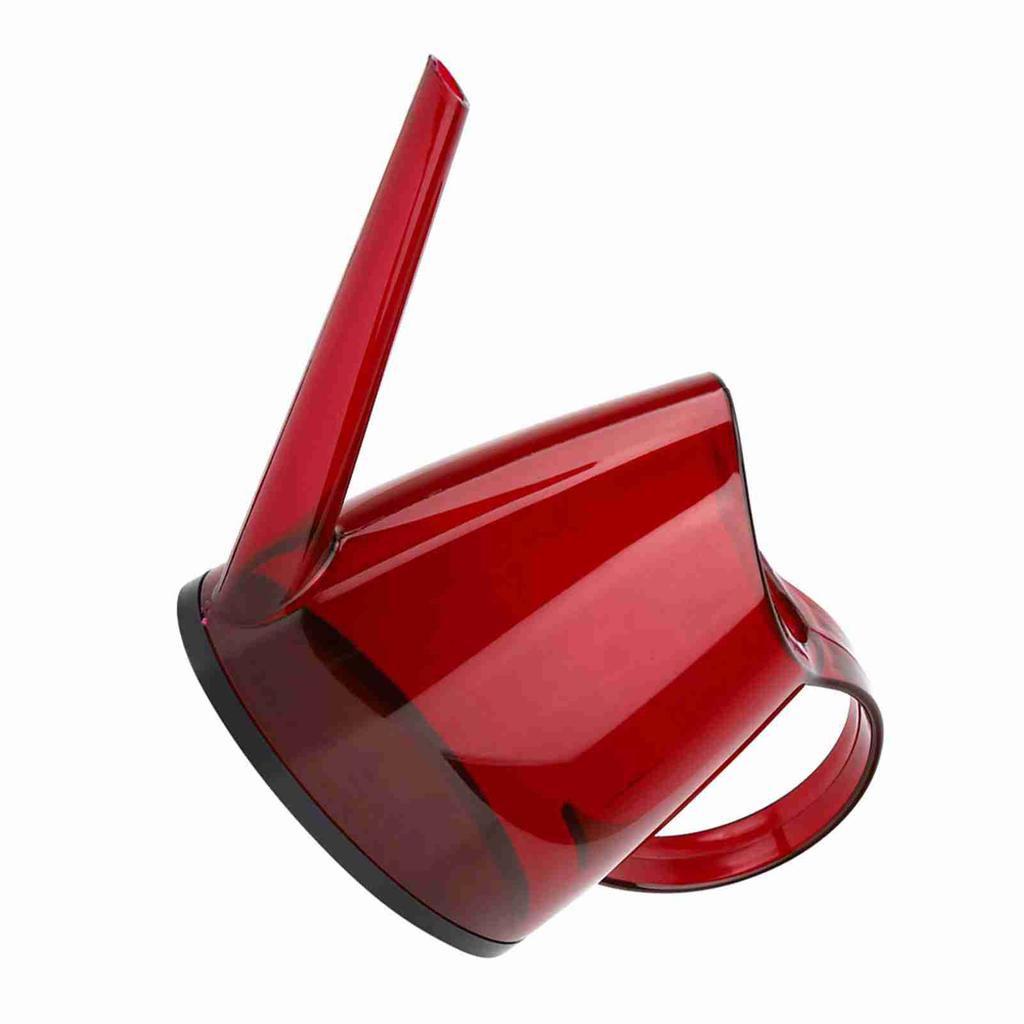 Fashionable Uncovered Garden Flower Sprayer Long Spout Candy Colored Watering Can 1.2L (Red)