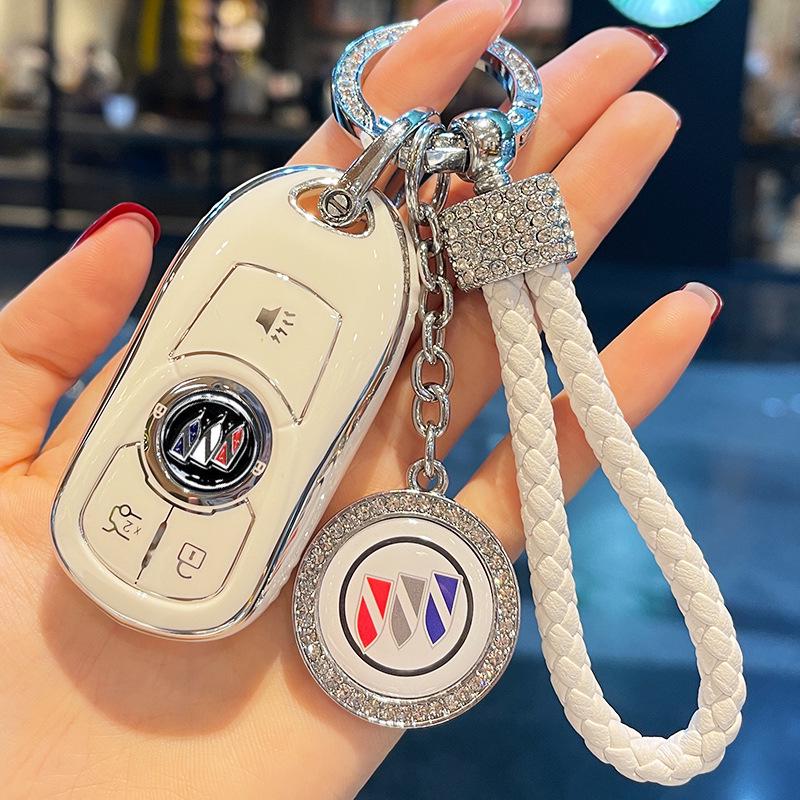Women's Key Case for Buick Models: Excelle, Regal, Verano, Envision, Enclave, LaCrosse, GL8, Encore.