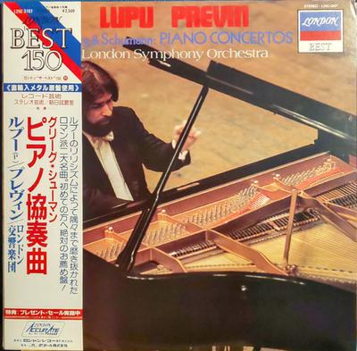 LP Schallplatte LUPU, PREVIN, LONDON SYMPHONY ORCHE - Grieg & Schumann Klavierkonzerte L25C3107 LONDON 1983 Japan Obi Klassisch Gebraucht