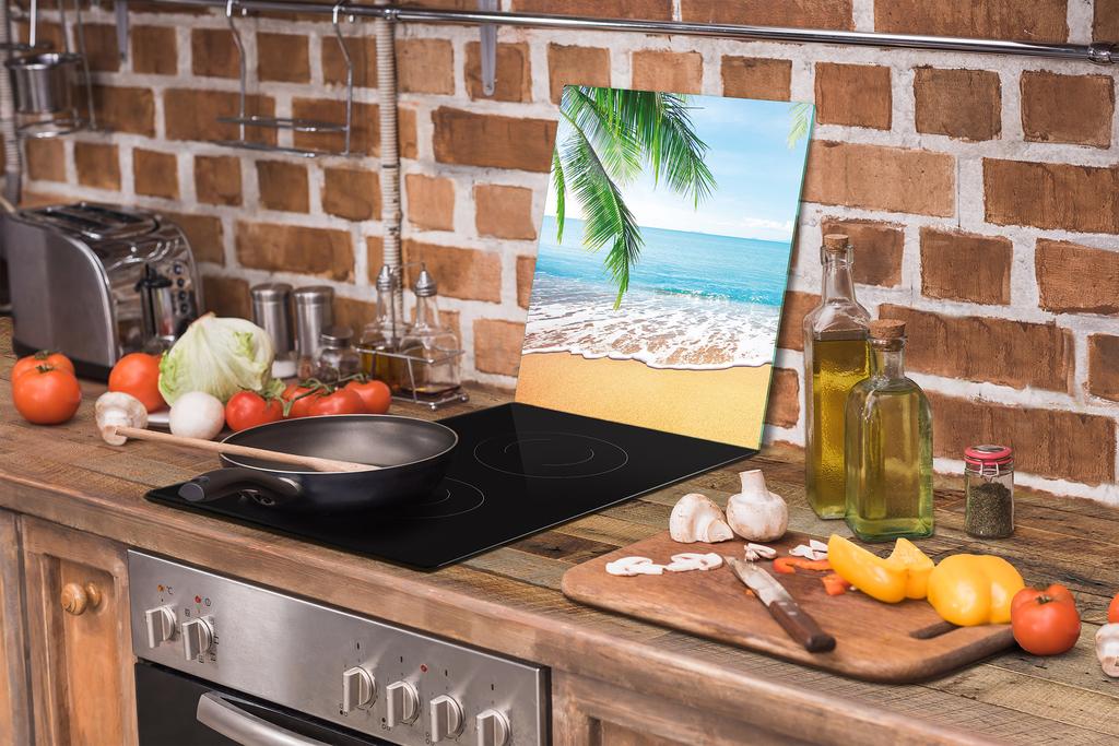 GLASS CUTTING BOARD 45x52 Beach
