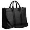Coach Wesley 41 Logo Zip Closure Tote Bag Unisex Tote Bag Charcoal-Gray CY772-CHR