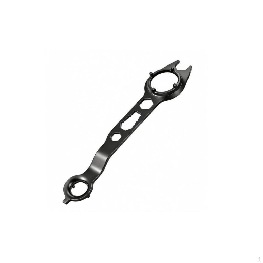 FourClaw Angle Grinder Wrench Slim Hexagonal Cutouts Black Metal 6in1