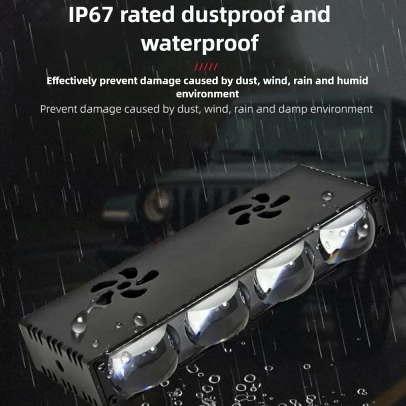 2Pcs Car Grill Spotlights Led Light Bar Addtional LED Work Light White Yellow Grille Lights 12V for Motorcycle Offroad 4X4 Truck