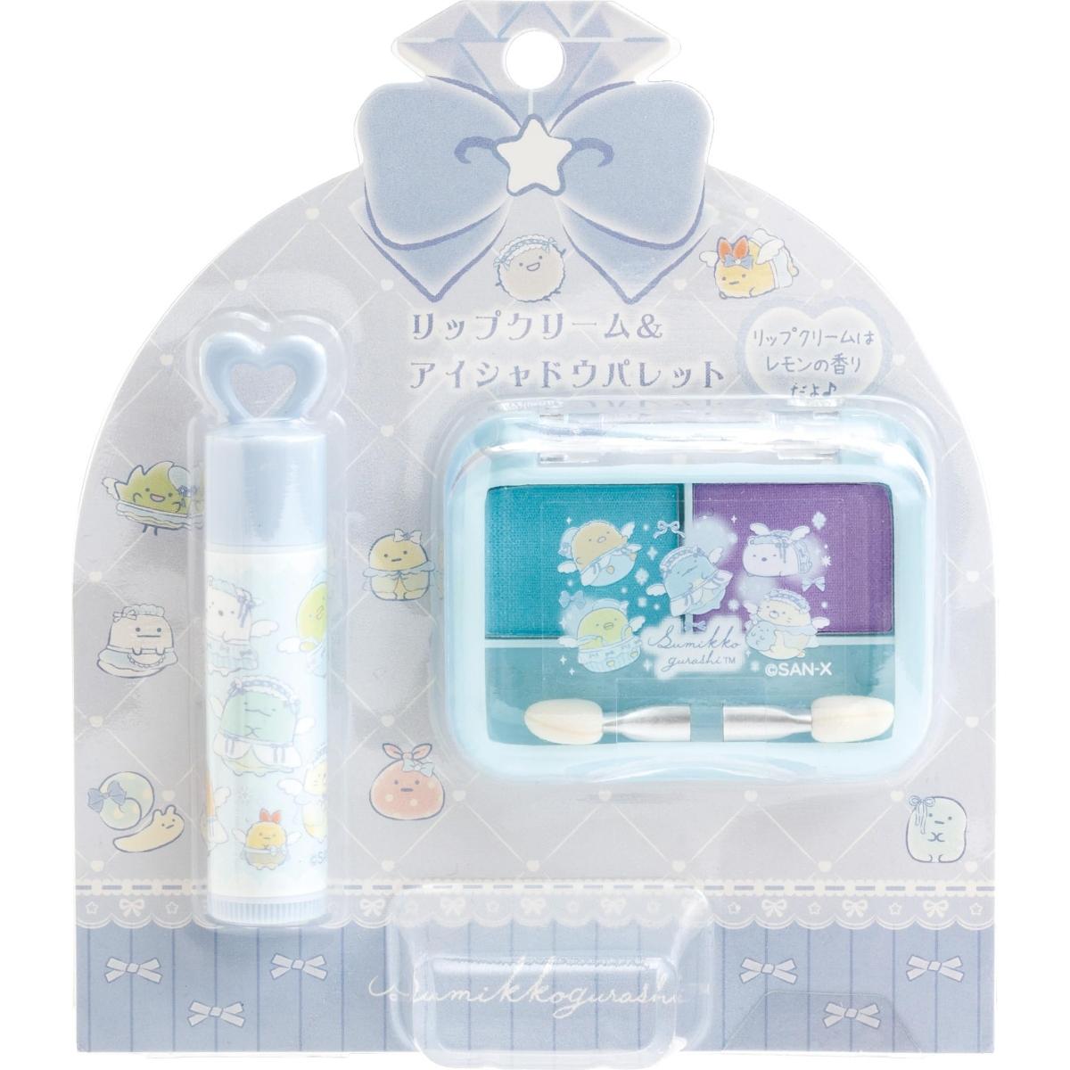 Sumikkogurashi Бальзам для губ Палитра теней для век FE45701 San-X & синий