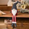 Christmas Faceless Doll Figurine Leg-Hanging Ornament, Forest Gnome Home Decor for Holiday Table Shelf