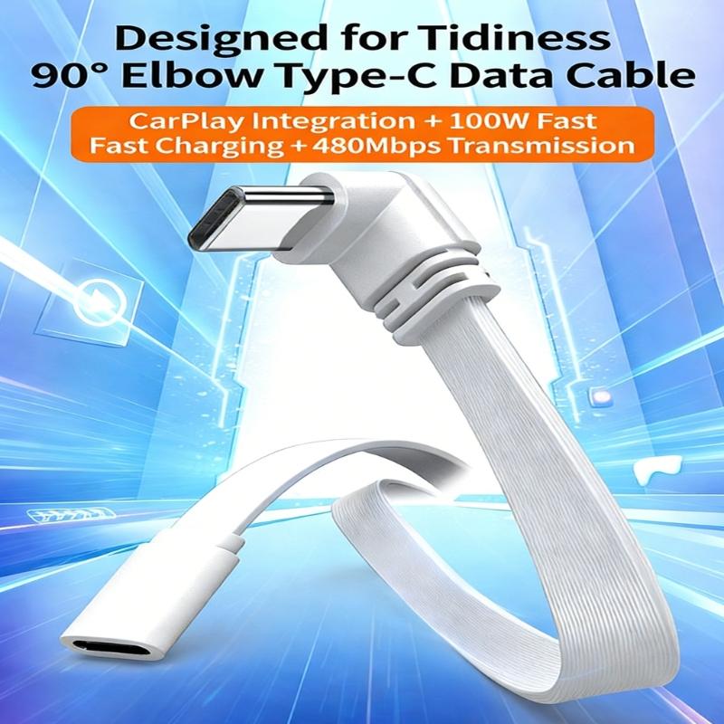 Silicone Short 10/20/50cm Type C to USB C Cable 480mbps 100W Fast Charging Data Cable for Mobile Phone Laptop Tablet