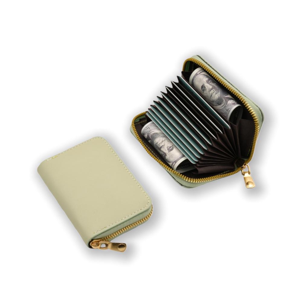 

2026 Women s Large Capacity Leather Card Holder Wallet with Multi-Card Slots and Coin Purse