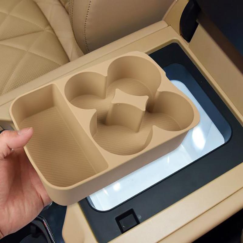 For BYD Leopard 8 DENZA B8 2025 2026 Silicone Refrigerator Storage Box Restyling Tray Storage Interior Modified Accessories