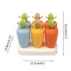 Homemade Popsicles Mold for Kids Mini for Creative Carrot Shape with Drip-Guards Holder DIY Teething Mini Mold for Toddl
