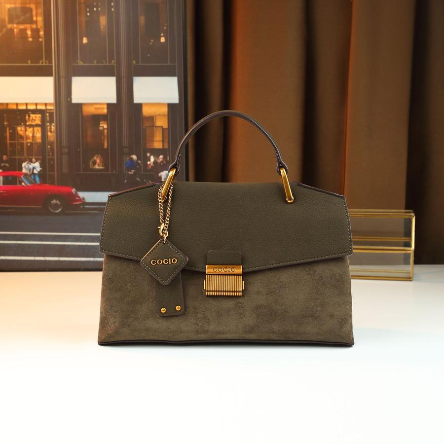 2025 Stylish Lychee Pattern Lock Bag - Versatile Autumn/Winter Crossbody & Shoulder Bag for Women