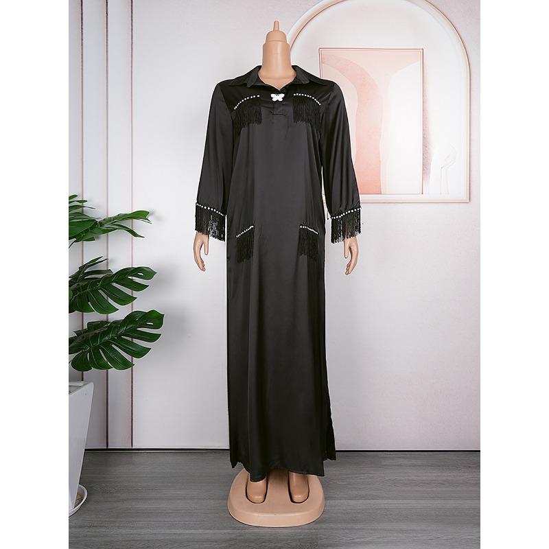 

Женское платье из блестящего шелковистого атласа, свободное удобное платье больших размеров, брошь-бабочка 3XL