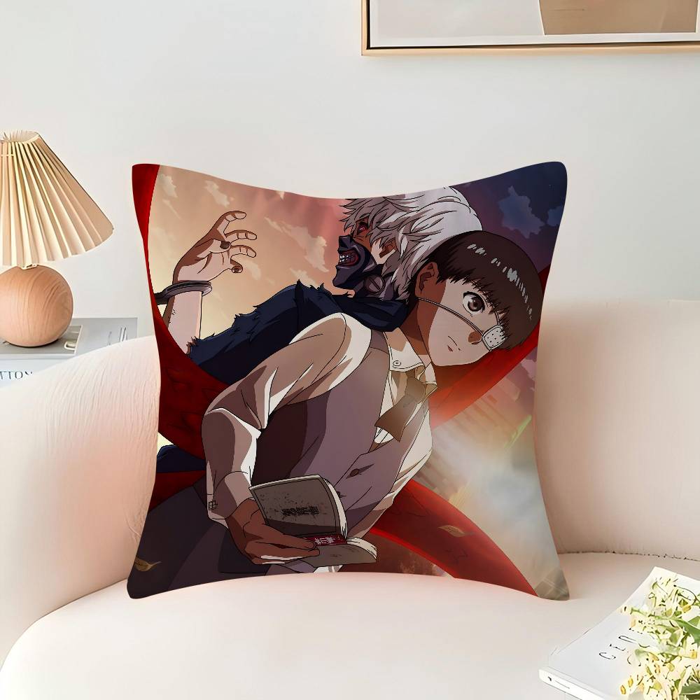 

Т-Токио G-Гуль Аниме Декоративная Эстетика Комнаты Наволочка Домашний Декор Спальня Диван Кровать Чехол для Подушки 45x45 16x16Inch