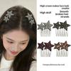New Korean Fashion Rhinestone Pentagram Hair Comb New Headwear Hair Clip Headwear Girls Women Hair Accessories 1/2Pcs