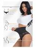 High-Waisted Lace Shapewear Thong - Plus Size, Waist-Cinching, Abdomen-Flattening, Hip-Lifting.