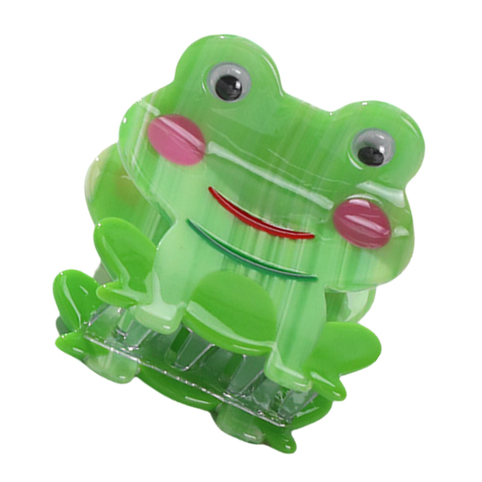 

Frogs Hair Clip Large Hair Claw Clip Fashion Lovely Adornment Catch Princess Barrettes Hair Styling Tool Ornaments зелёный
