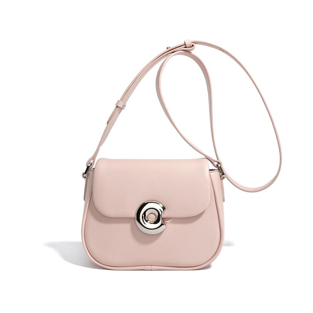 High-End Genuine Leather Women's Crossbody Shoulder Bag – Fashionable Small Square Handbag