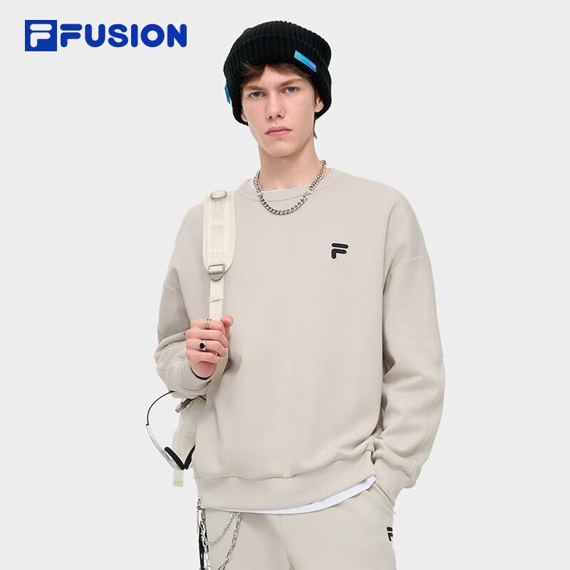 Fila FUSION Unisex Loose Fit Knit Pullover Sweatshirt