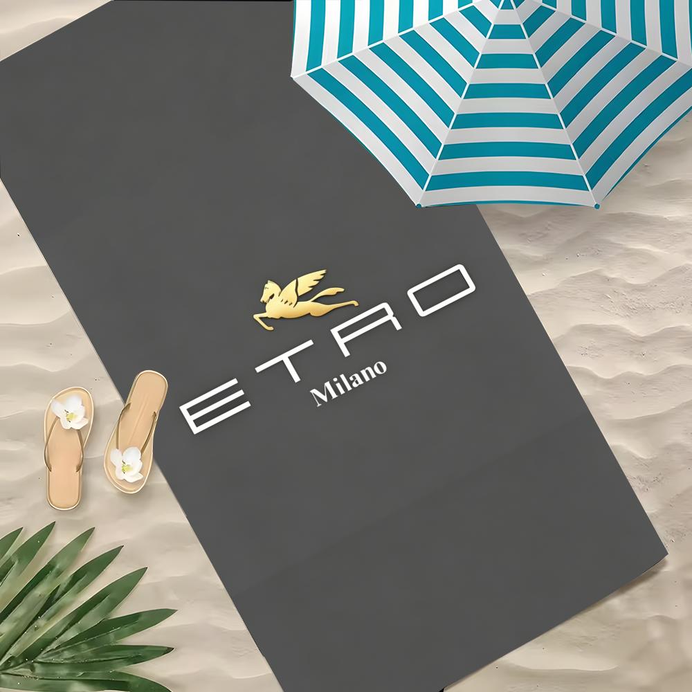 E-Etro Towel Polyester Beach Towel Quick Dry Sand Free Bath Towel For Summer Pool Travel Vacation