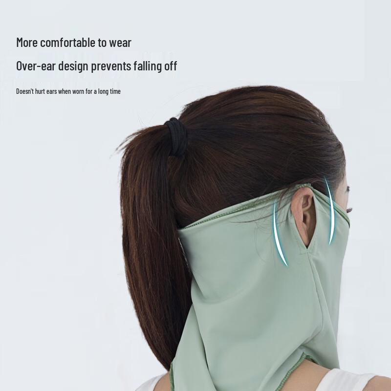 Unisex Ice Silk Cooling Sun Protection Face Mask