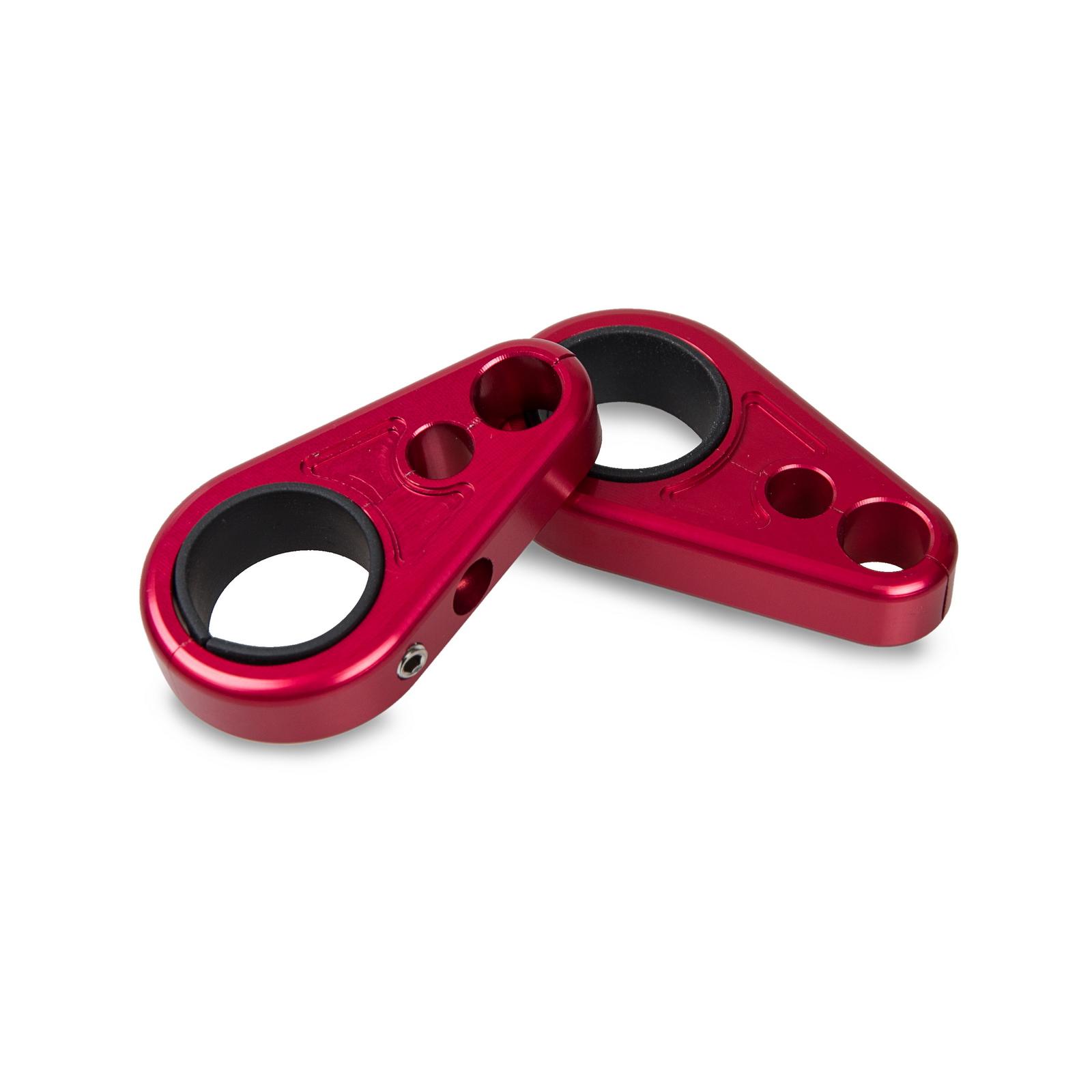 

NICECNC Hose Clamp Holder Brake Line Clamps For Honda TRX 250R 350 450R FourTrax ATC Kawasaki KFX 400 700 Bayou 300 For KTM 525 красный