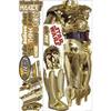 Adesivi murali giganti per camera da letto di STAR WARS C3PO