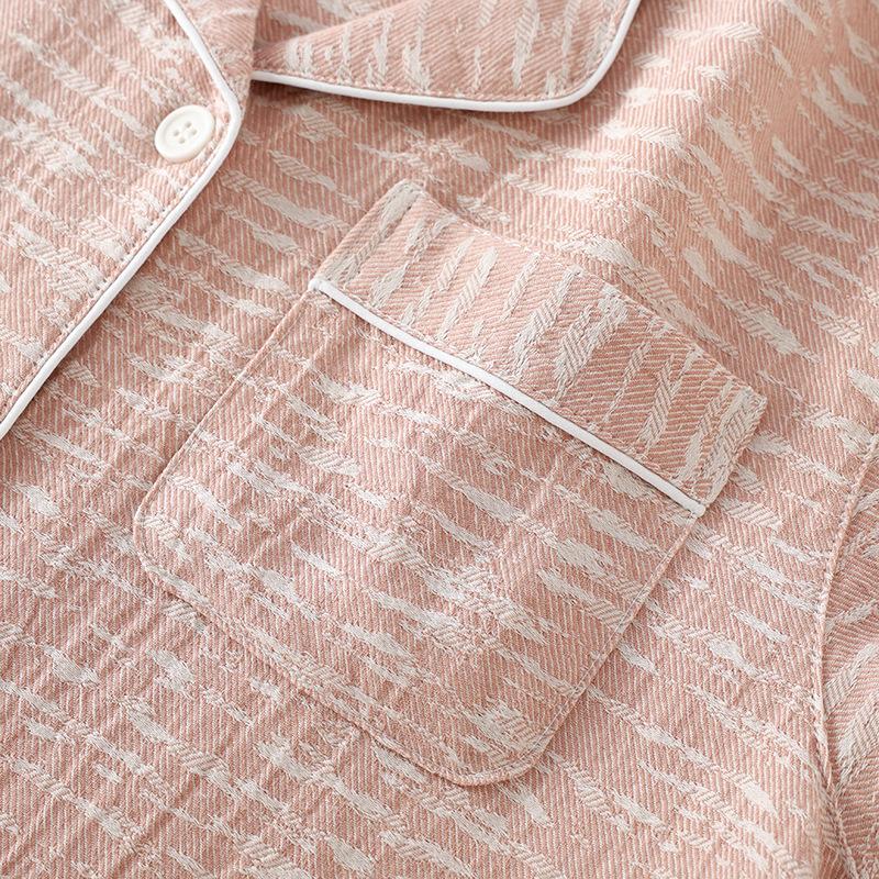 2026 New Summer Couple's Pajama Set 100% Cotton Women's Short Sleeve Shorts Two Piece Set Thin Home Clothing