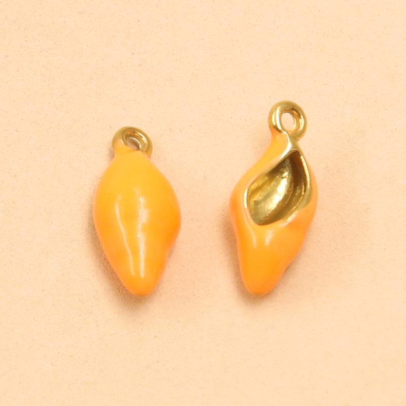 18K Gold Electroplated Seashell & Seahorse Charms: 4 Styles DIY Jewelry Accessories