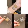 Copper Zircon Flower Pendant Bracelet For Ladies Fashion Casual Or Office Wear Jewelry