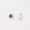 Natural Black Rutile Gemstone 925 Sterling Silver Jewelry Stud Earrings 0.44" EE-175-27