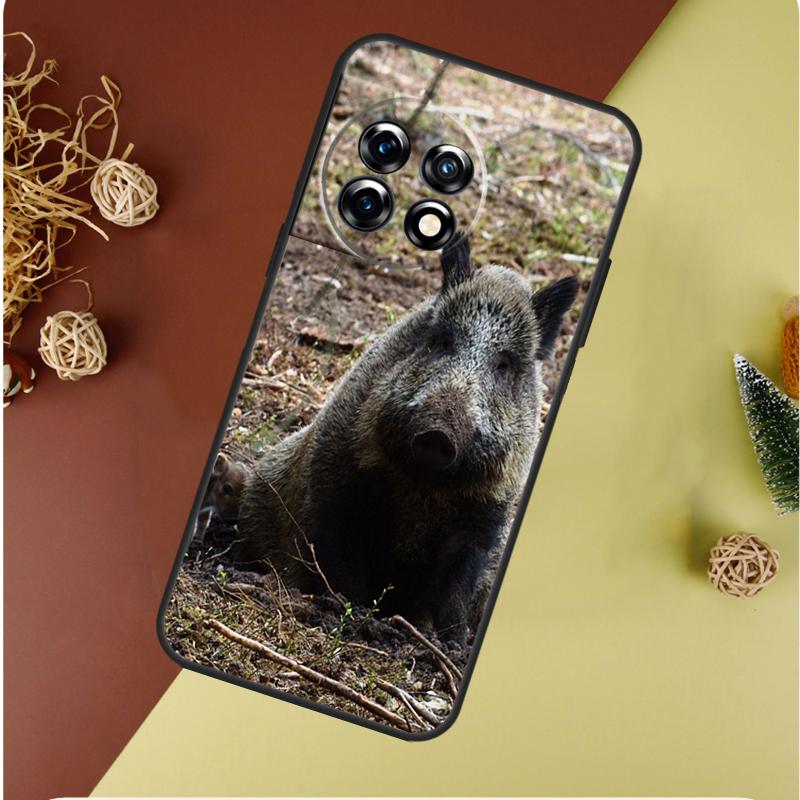 Wild Boar Pig Brown For OnePlus Nord CE 4 3 2 Lite N20 N30 9 10 Pro 8T 9RT 10T 10R 13R 12R 11 12 13 Phone Case
