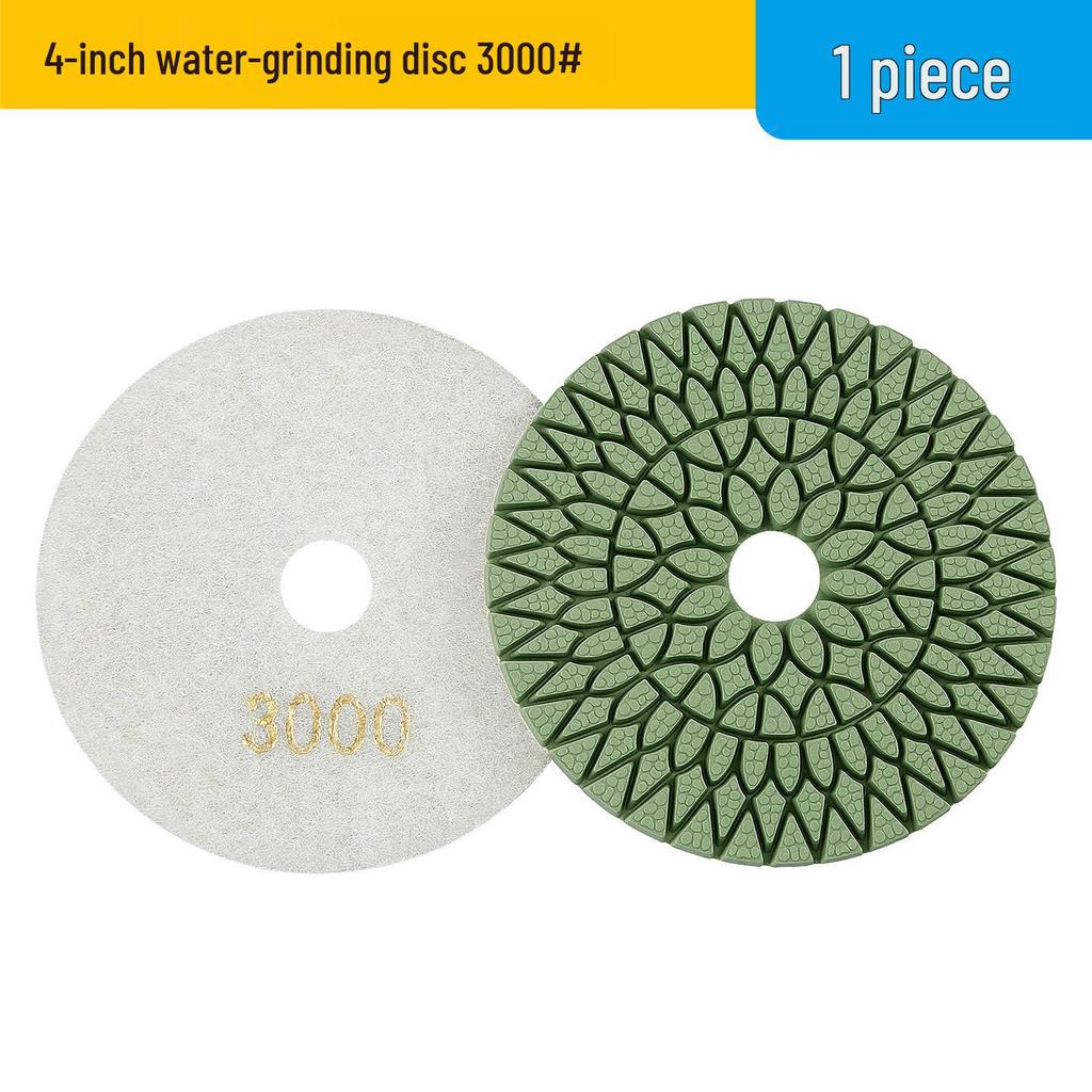 4-inch Wet Polishing Pads for Marble, Granite, Quartz, and Stone Floors