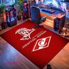 Spartak Moscow Fire Carpet Rug for Living Room Bedroom Home Sofa Decoration,Kids play Nonslip Floor Mat