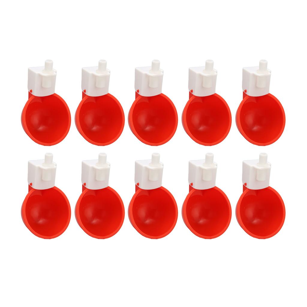 10pcs Chicken Waterers Small Automatic Poultry Watering Feeder Cups for Chickens Ducks Geese