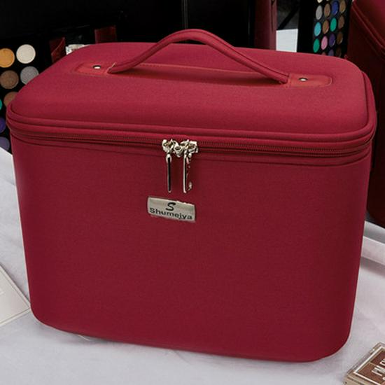 Women's Multi-layer Beauty Makeup Storage Bag - Large Capacity Handheld Organizer with Print Design