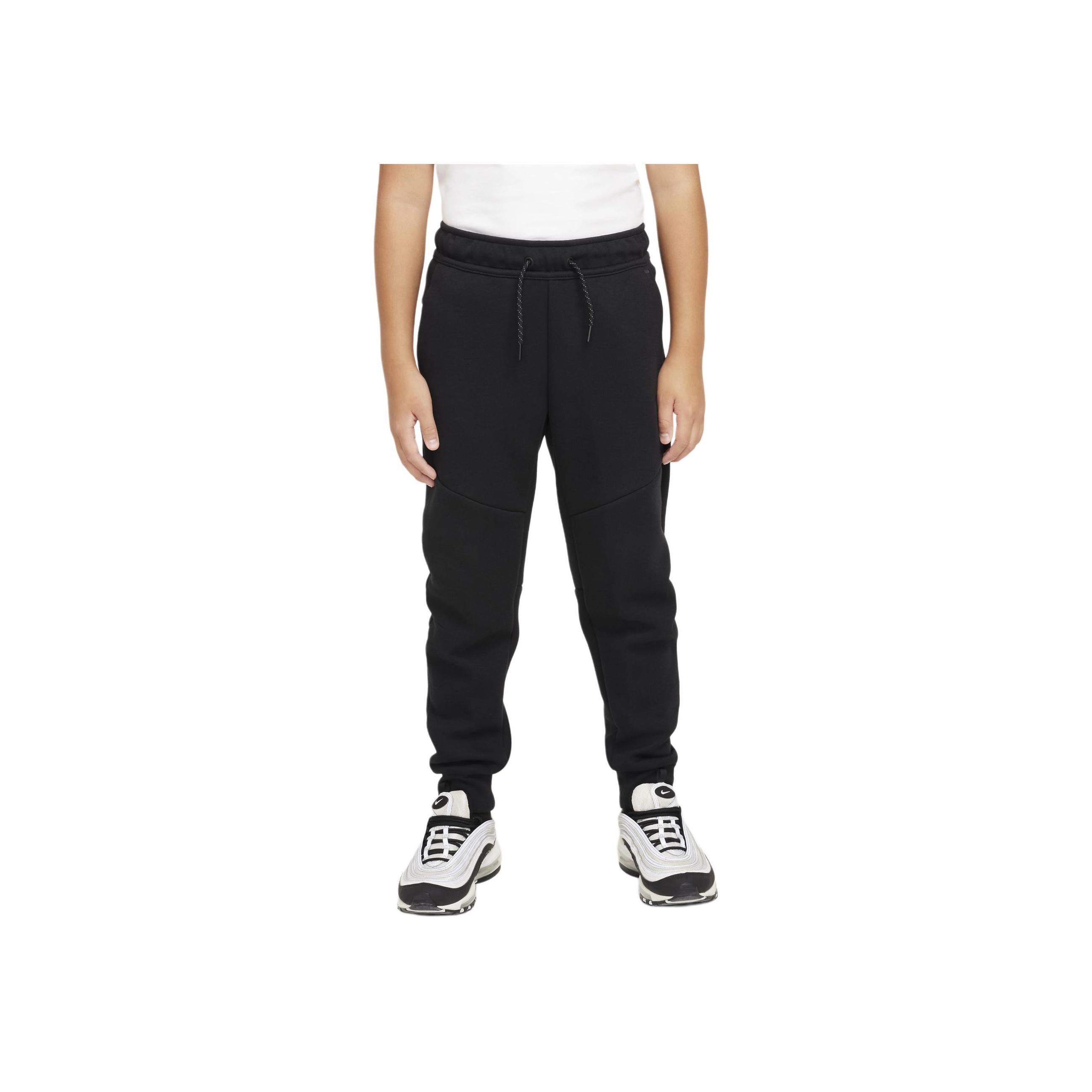 Nike Sportswear Tech Fleece Triple Black Big Kids  Joggers HV5869-010 M