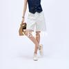Suit shorts, women's loose casual commuting straight leg pants, five quarter wide leg pants
