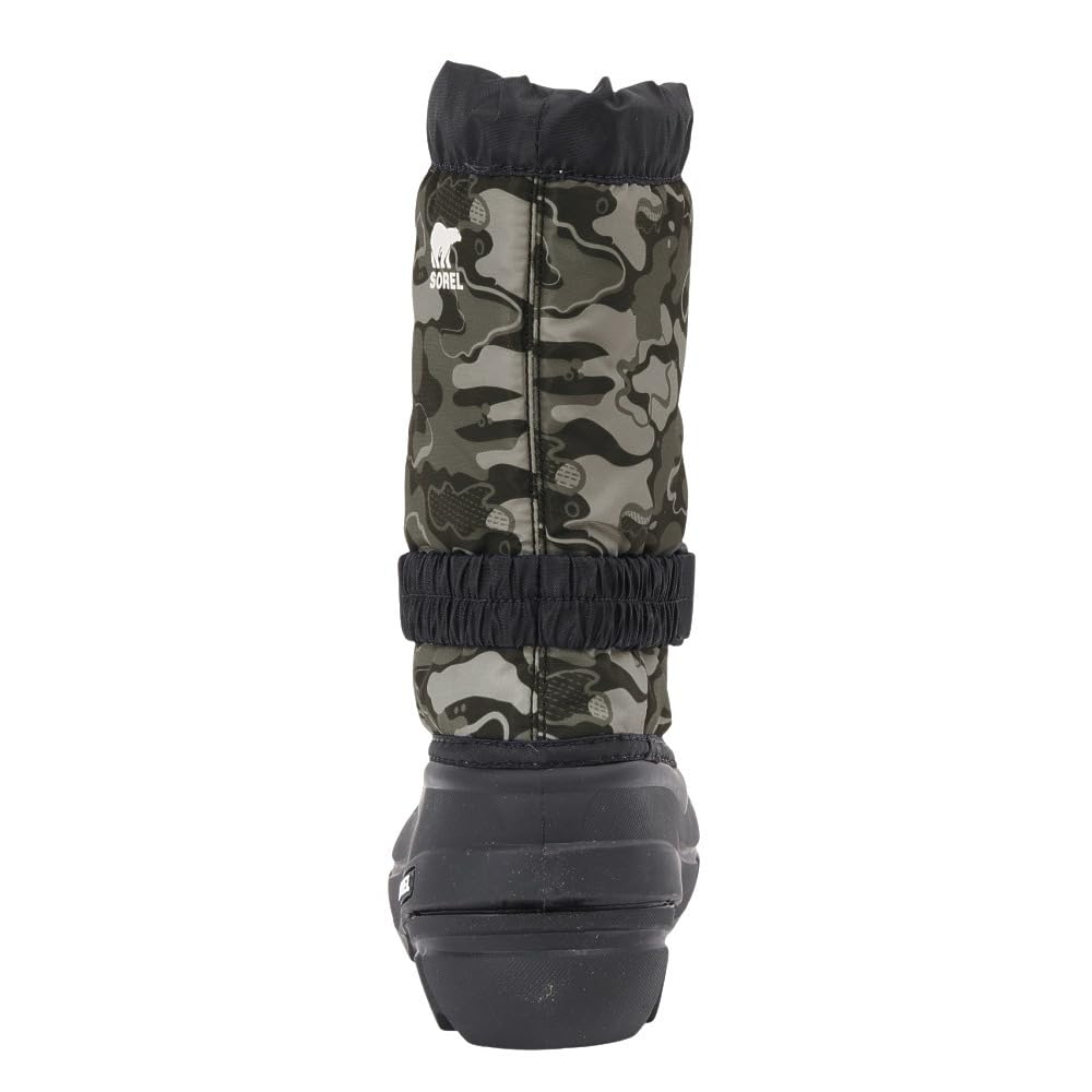 Sorel Kids' Flurry Youth Boots, Print, Size 20.0cm, Black, Quarry