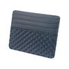 Inden Card Case Slim Thin Deer Leather Navy X Black Lacquer Rinsagakoshi Pattern 2530-04-177 8 Card Pockets 1 Pocket