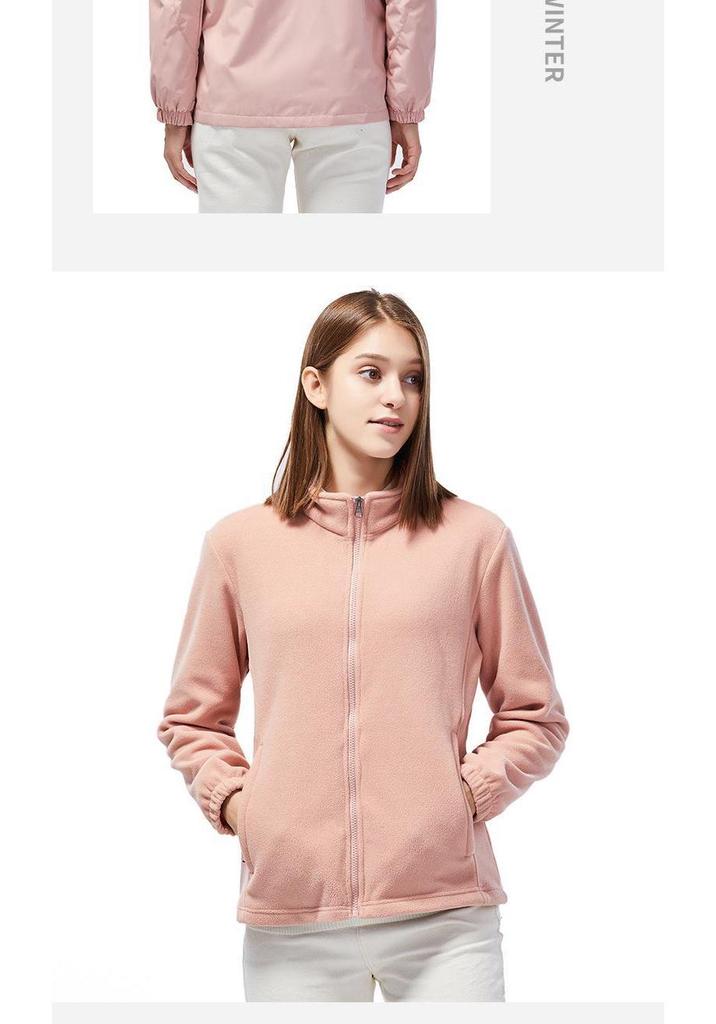 Windproof Outdoor Jacket Set: Couples' 3-in-1 with Detachable Fleece for Men & Women, Ideal for Autumn & Winter