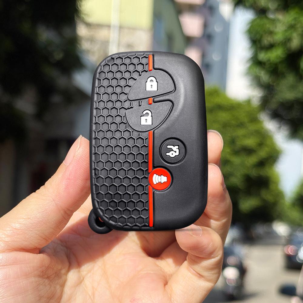 Key Fob Cover Holder For Lexus IS Is250 Ct200h 2015 GX460 GS300 IS220 RX270 RX350 RX300 Rubber Remote Protector Keychain