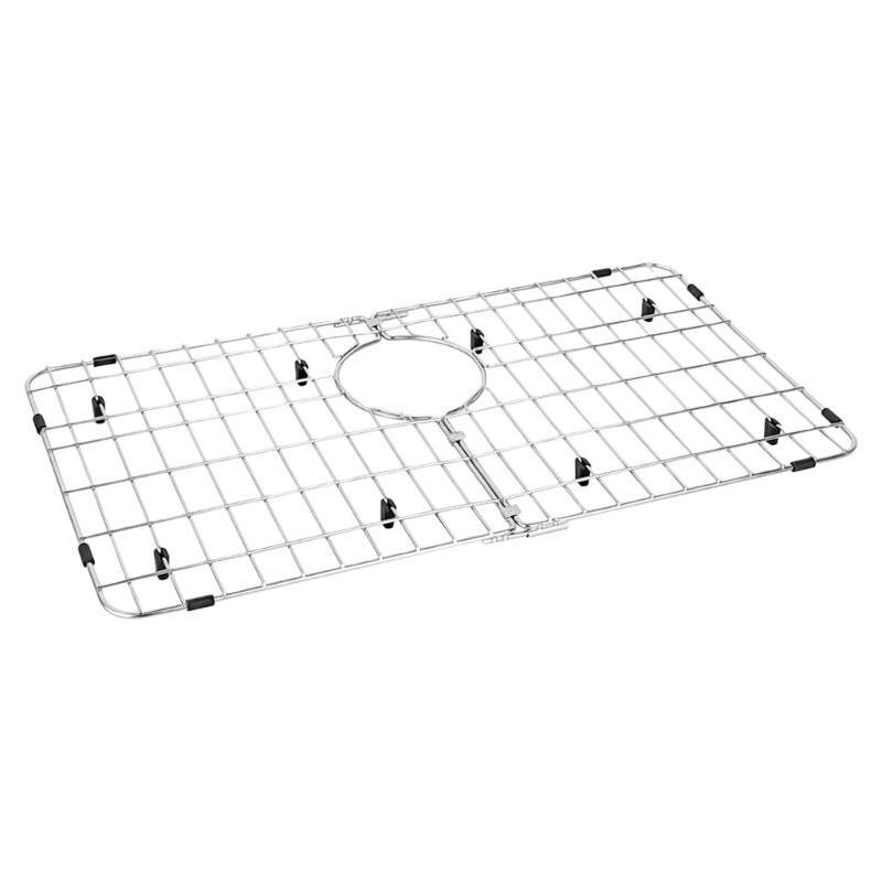 

Detachable Kitchen Sink Tray Sink Grids Protector with Rear Drain Stainless Steel Protective Grids for Single Bowl Sinks 1