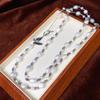 Store Manager's Choice: Freshwater Pearl Butterfly Clasp Necklace with Irregular Beads – Elegant and Versatile Sweater Chain Accessory