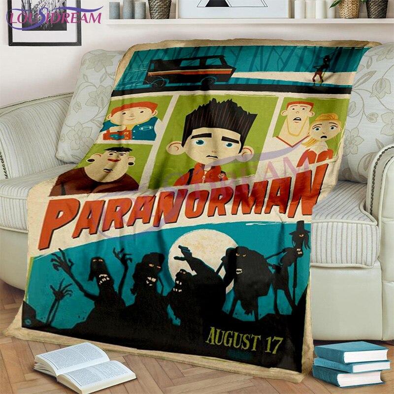 Horor Kreslený film Paranorman Throw Deka Flanelová deka Domácí dekorace Základy pokoje Deka Deka Pohovka a postel Deka