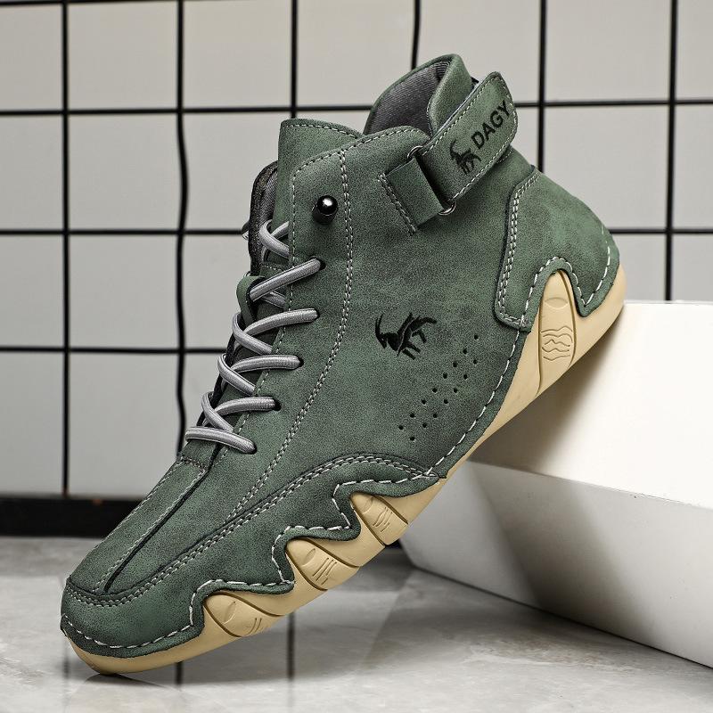 Beliebte Herrenschuhe High-Top Baumwollschuhe Herren Freizeitschuhe Winter Samt verdickte Schuhe Martin Stiefel Herren