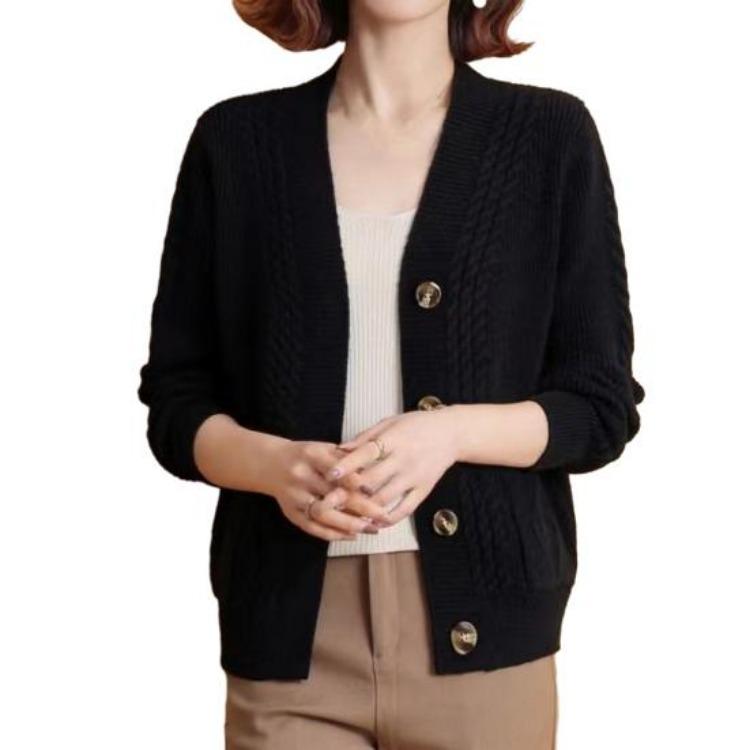 Warm Soft Fall Winter Sweater Coat Loose One Size Lady Cardigan Jacket Long Sleeve Thick Knitted Elastic Buttons Single Breasted