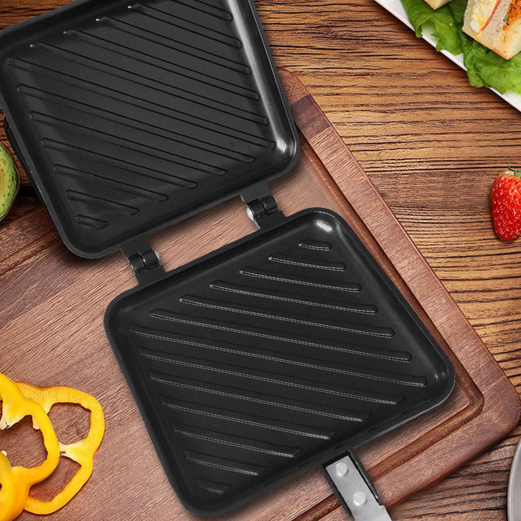 Cheap Toasted Sandwich Maker NonStick Grilled Sandwich Panini Maker