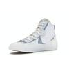 Nike Sacai X Blazer Mid White Grey Unisex Sneakers Wolf-Grey BV0072-100