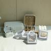 White PU Jewelry Box Ring Earring Holder Pendant Necklace Container Jewelry Storage Box Jewelry Display Stand